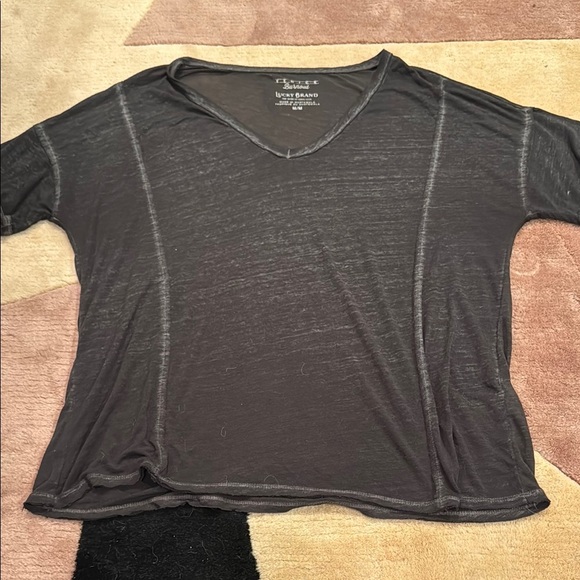 Lucky Brand Tops - Lucky Brand Dark Gray Short Sleeve Tee